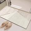 Minimalist Style Light Colored Geometric Rug Diatomaceous Earth Floor MatBathroom Toilet Balcony Water Absorbing Anti Slip Pad