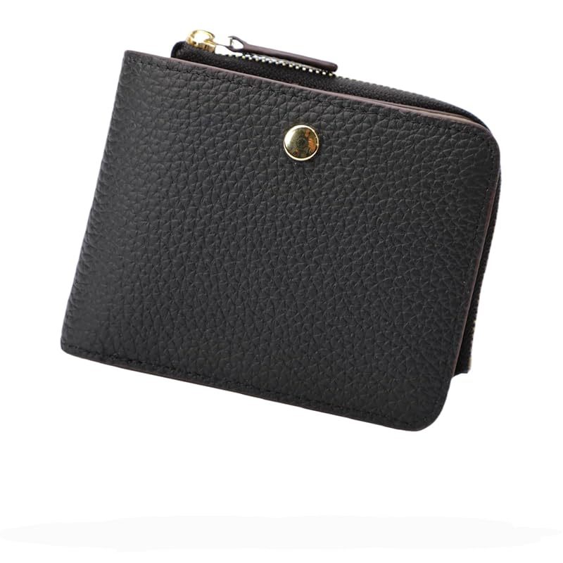 

[MR FONE] wallet ladies mini wallet genuine leather bifold wallet compact wallet With coin purse small wallet RFID Skimming prevention thin Thin