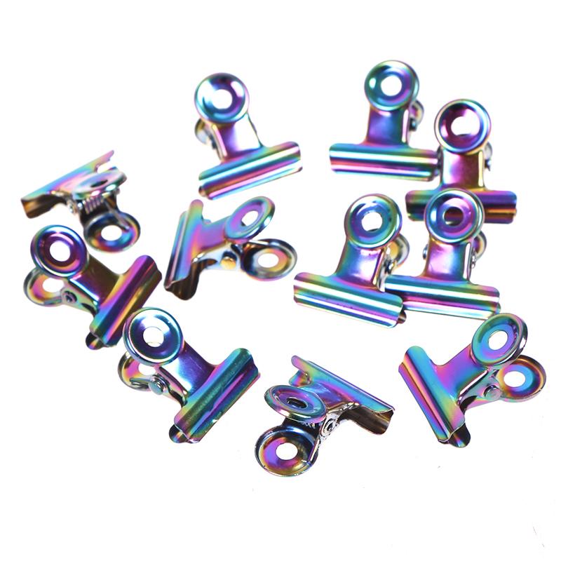 10 Pcs Nagel Tipps Clip Finger Poly Quick Builder Gel Verlängerung Stahl Wrap Werkzeuge