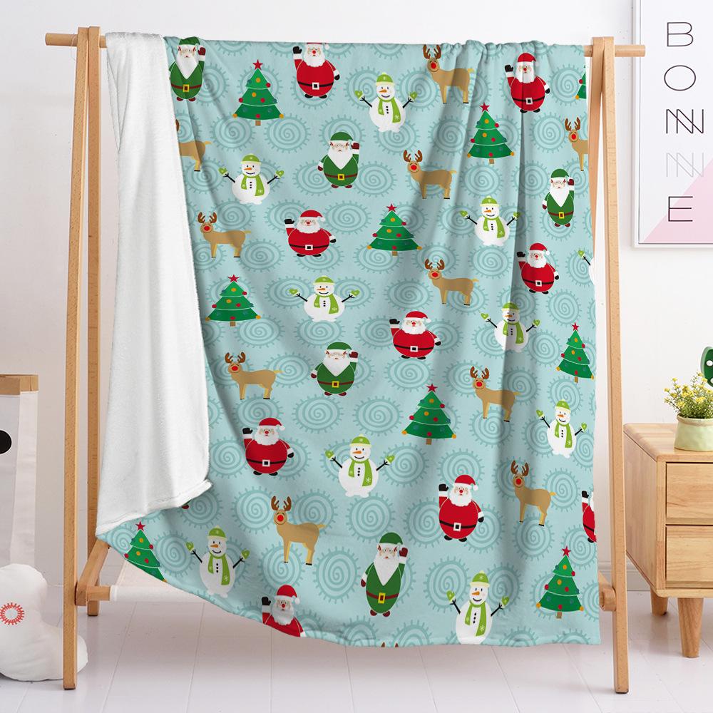 Christmas Blanket Flannel Blanket Gift Snowman Blanket Spring And Autumn