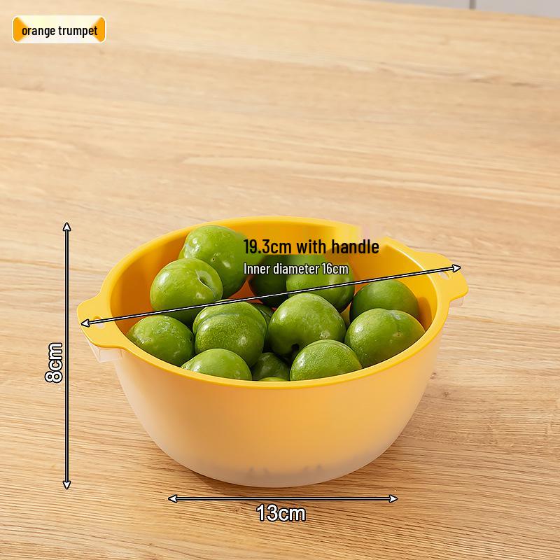 Double-Layer Kitchen Basin Dish Rack for Washing Fruits & Vegetables - Food Grade