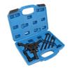 6pcs Harmonic Balancer Puller Set Carbon Steel Black Oxide Finish Damper Pulley Puller Kit
