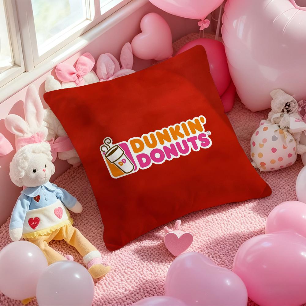 Dunkin' Donuts Cushion Cover Pattern Printed Pillowcase For Living Room Sofa Cushion Cover & Bedroom Decor