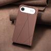 For iPhone Air Case BINFEN COLOR BF35 Geometry Imprinted Leather Phone Cover RFID Blocking Wallet Stand