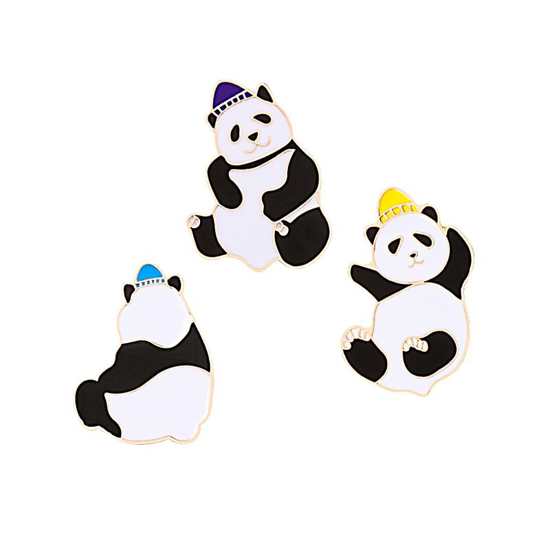 3-4pcs/set Cute Animal Brooch Cartoon Unicorn Cat Dog Monkey Fish Enamel Pin Backpack Clothing Badges Jewelry Children Wholesale
