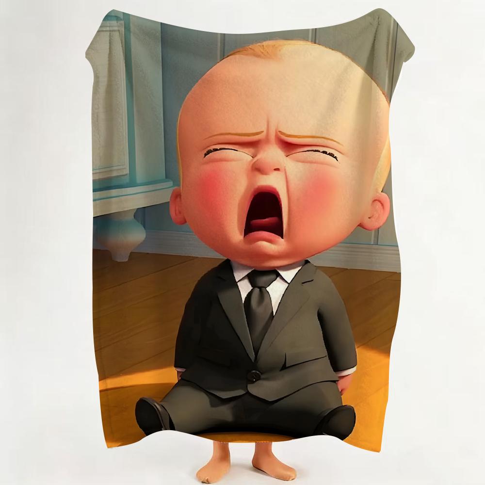 

Cartoon T The B Boss B Baby Throw Flannel Throw Blanket Suitable for Sofa Living Room Bedroom 75cmx90cm