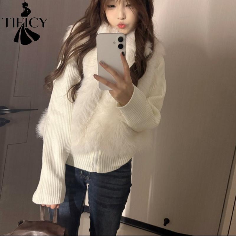 TIFICY Women's Fashion Casual Fall Winter Solid Color Print Long Sleeve Jackets & Coats Down Coats