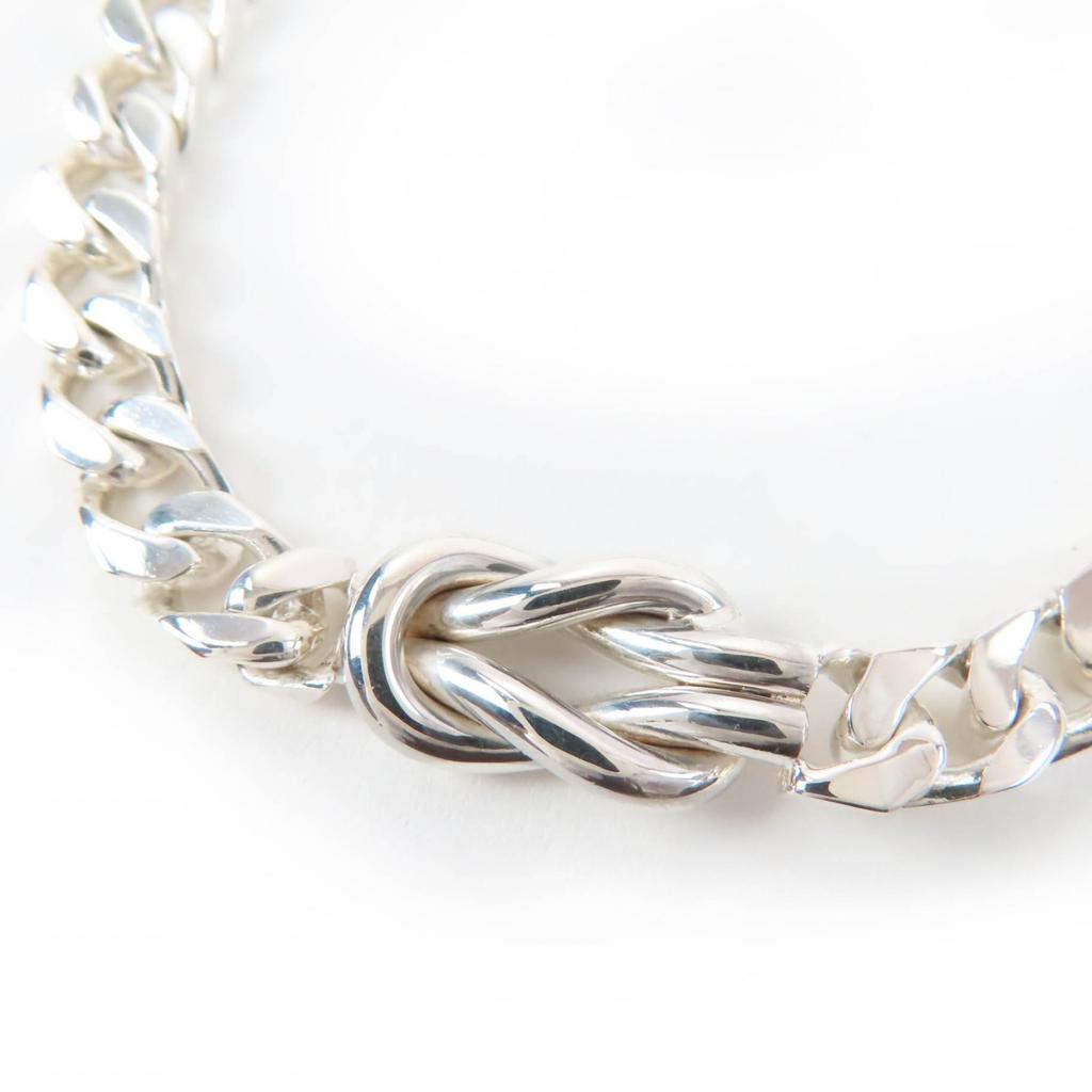 Excellent TIFFANY&Co. Bracelet Center Knot Silver 925 Mens Used