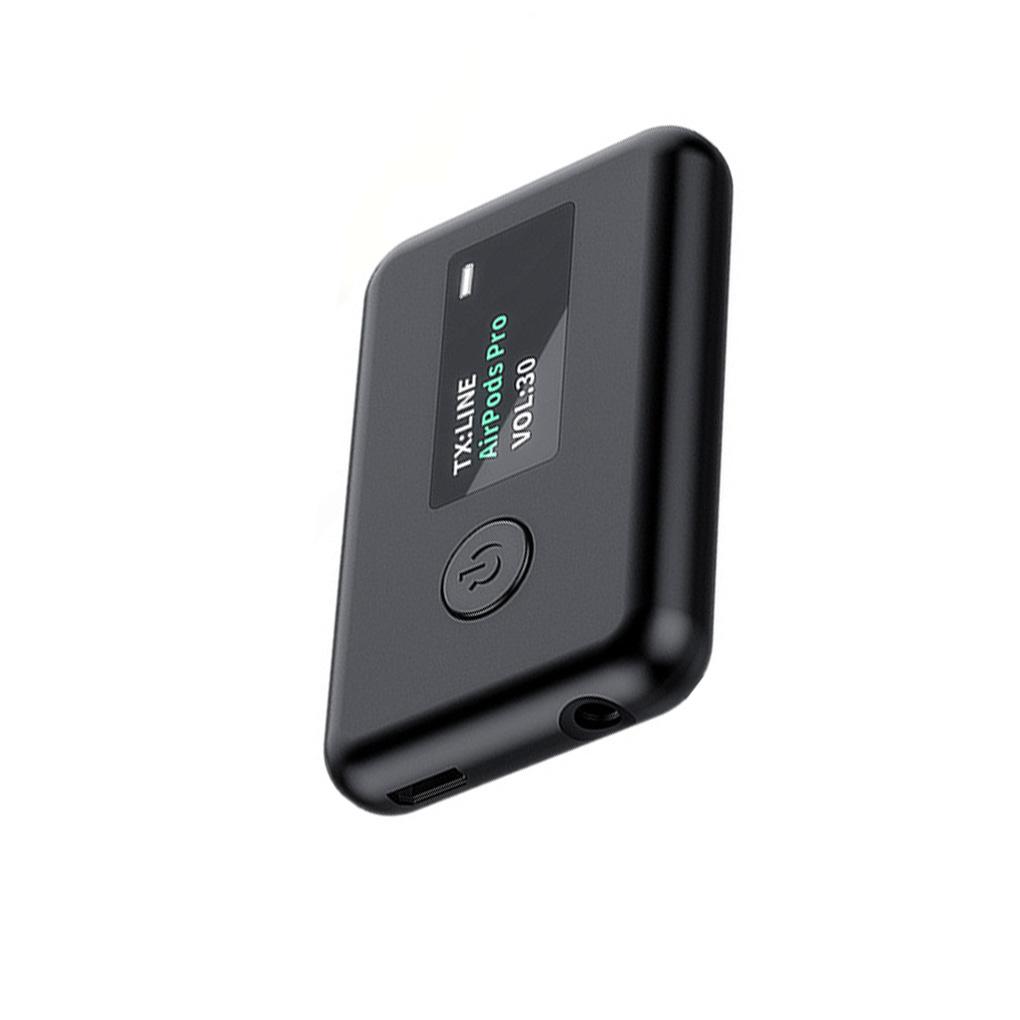 Аудиоадаптер Приемник сигнала Беспроводной передатчик Черный Удобная установка Автомобильные аксессуары Разветвитель Автотовары