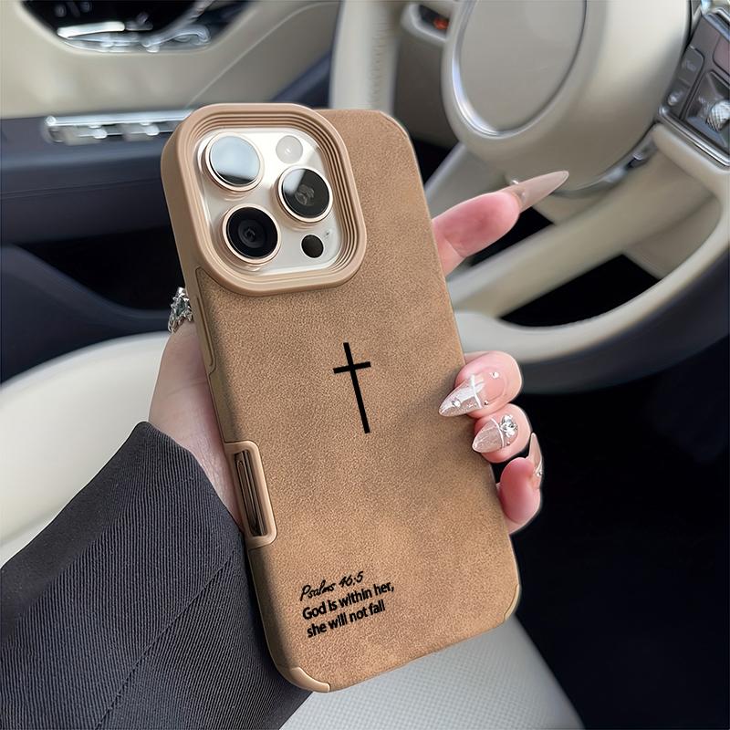 The Cross Of Jesus  Matte Faux Leather Phone Case For iPhone 17 16 Pro Max 15 14 13 12 11 XS Max XR X 16 Plus Cover