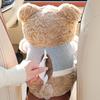 2-in-1 Cartoon Bear Plush Tissue Holder &Trash Can Car Tissue Holder Vehicle Plush Trash Can Creative Car Armrest Storage Bucket