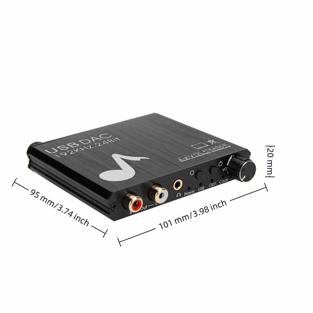 Coaxial Optical Audio AY107 DAC Converter 3.5mm Jack RCA Converter  Stereo Equipment