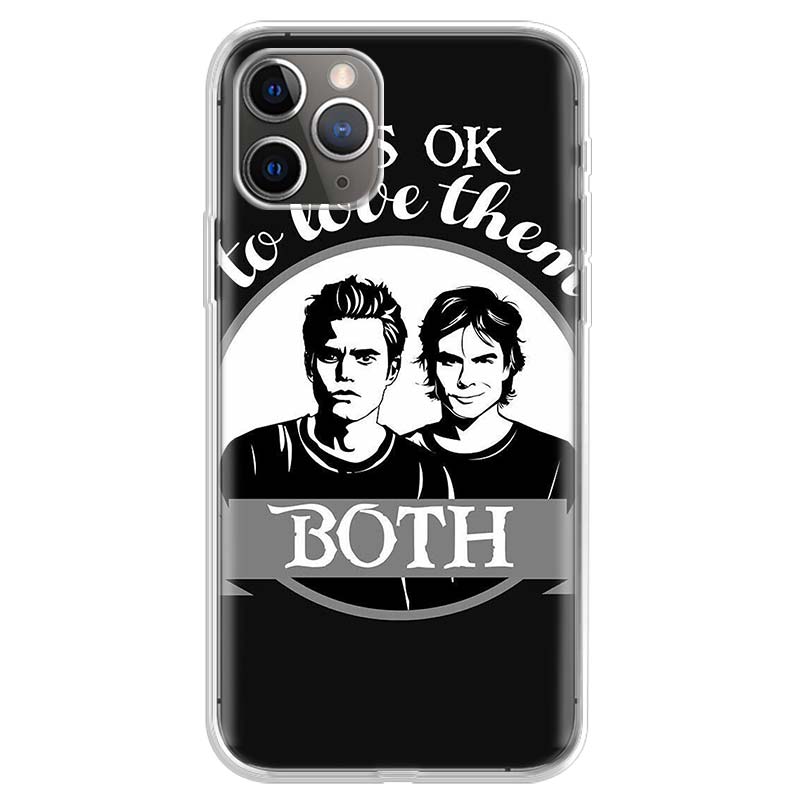 The Vampire Diaries Damon Salvatore Soft Phone Case For IPhone 18 11 17 Air 16E 16 Pro Max 15 + 14 Plus 13 Mini 12 Apple 7 SE 8 Fun