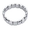 Terahertz Rectangle Bead Bracelet Energy Stone Fashion Unisex Terahertz Elastic Bracelet 0.79 X