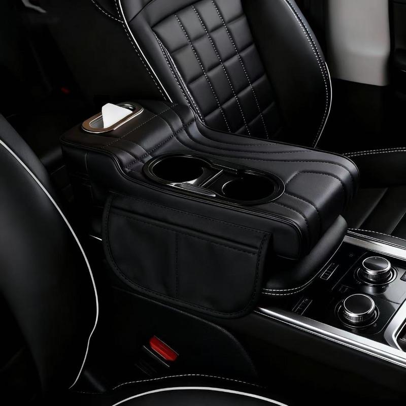 Car Center Armrest Box Elevator Pad Multi-Function Four-In-One Vehicle Tissue Box Cup Holder High-End Sensation Accessory