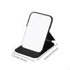 Portable Folding Makeup Mirror, Small Handheld Vanity, Travel Purse Mirror Black
