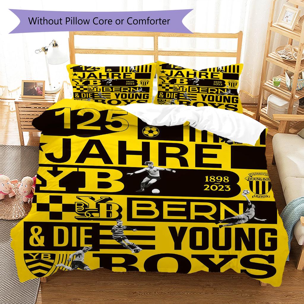 YB Bedding Quilt Set Quilt Cover Pillowcase Home Decoration Birthday Gift (1 * Duvet Cover + 2 * Pillowcase, Without Core)