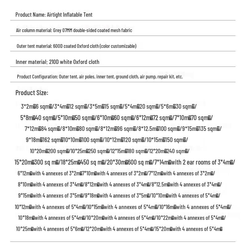 BuGuDao Outdoor Inflatable Tent & Accessories