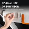 PU Leather Sun Visor Glasses Holder Multi-functional Wear-Resistant Sunshade Plate Organizer Universal Auto Sunglasses Holder