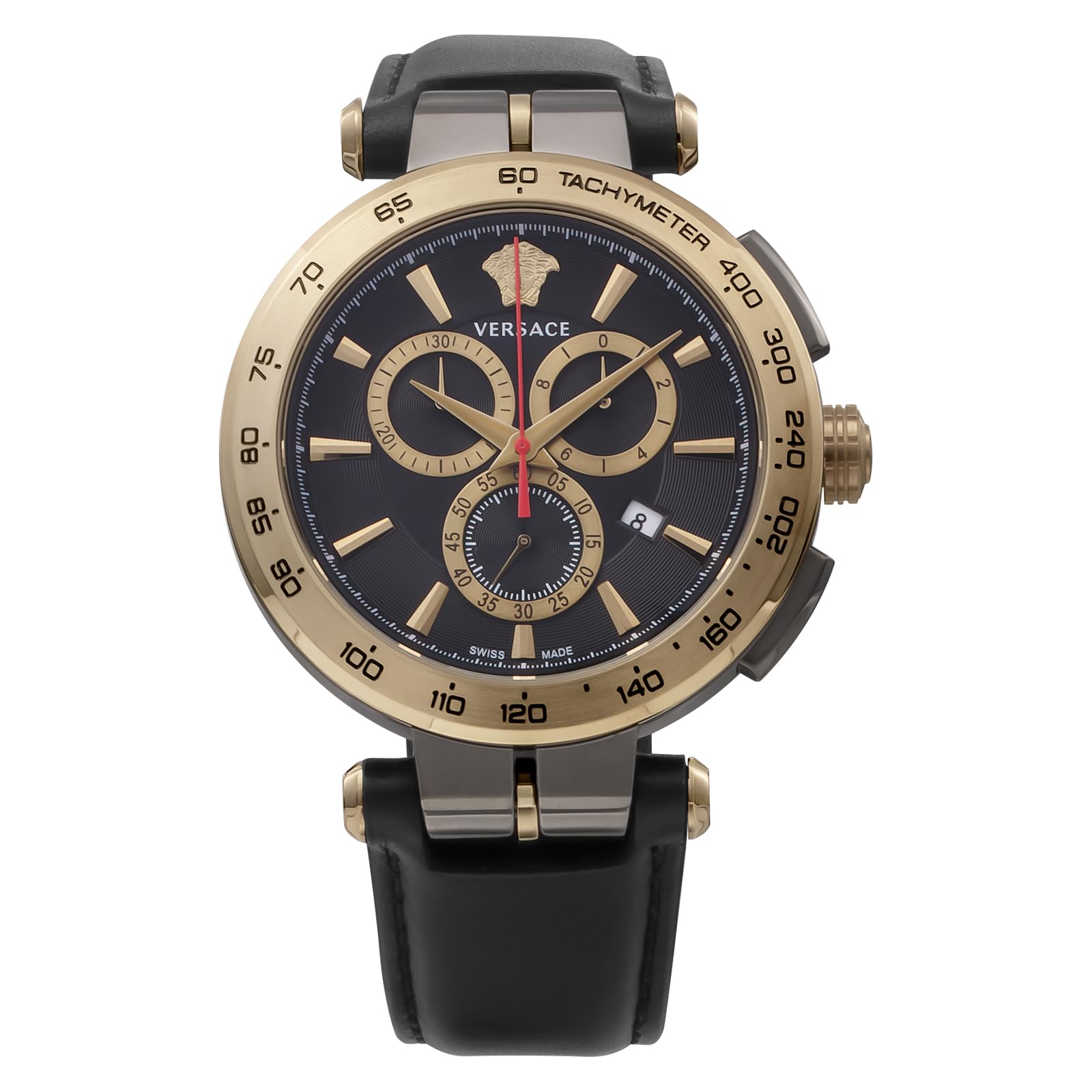 

Watch AION Chrono gent Black Dial Quartz Sapphire Glass 45mm VE6CA0323 Black [Versace] Men s [Item] чорний