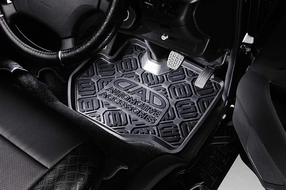 GARSON DAD Floor Mats for Toyota Hiace 200 Rubber Mats for Outdoor and Washable and Excellent Features Spiked (Driver's Side) HA360-01. D.A.D.