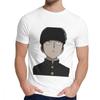 Herren T-Shirt Shigeo Kageyama Mob Psycho 100 Reine Baumwolle Oberteil Design Rundhals Harajuku Streetwear
