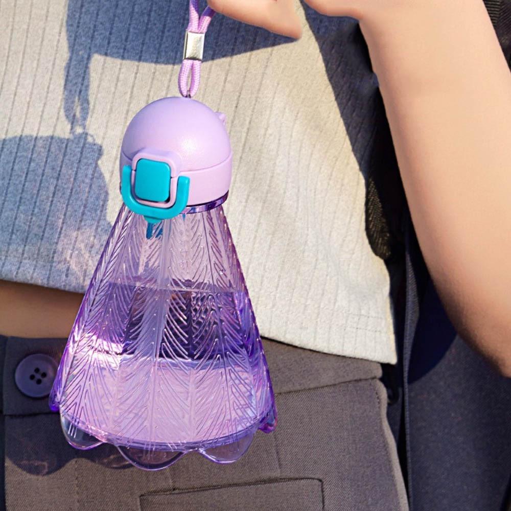 With Straw And Rope Badminton Water Bottle Badminton-Shaped Design Sports  Kettle  Sports