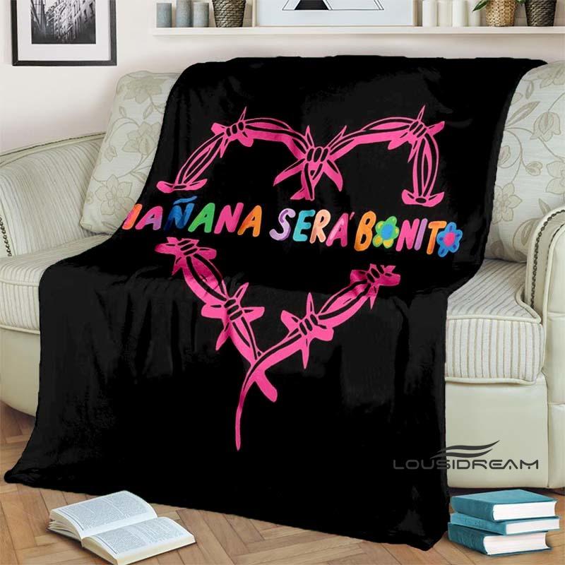 Customizable K-KAROL G Printed Comfortable Soft Blanket Home Fashion Sofa Bed Living Room Warm Portable Travel Gift Blanket