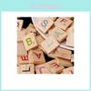 Carreaux 100 Scrabble Lettre En Bois Noir Artisanat Alphabet Jeux De Société Jeu