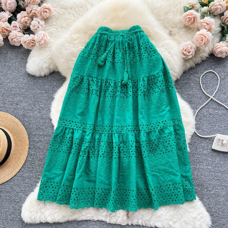 

Эта женская элегантная юбка с ажурным кружевом, вышитая крючком, с КРУЖЕВАМИ, делает образ стройнее, милой и универсальной One Size зелёный