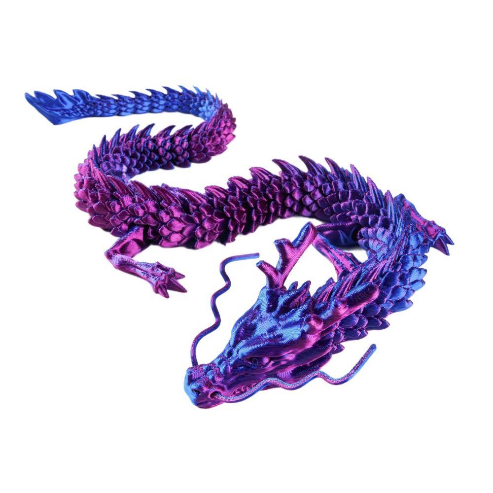 3D Articulated Chinese Dragon Long Chinese Dragon Ornament Joint Movable Dragon Model  Office