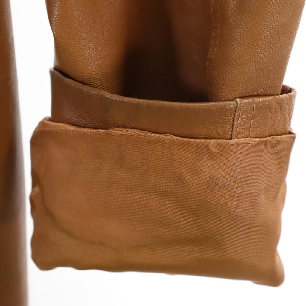 Armani Exchange 90s Old Leather Coat S Camel Women Used