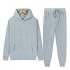 Men's Hooded Sweatsuit Set Thick Loose Pullover Tracksuit for Fall Winter Running Jogging