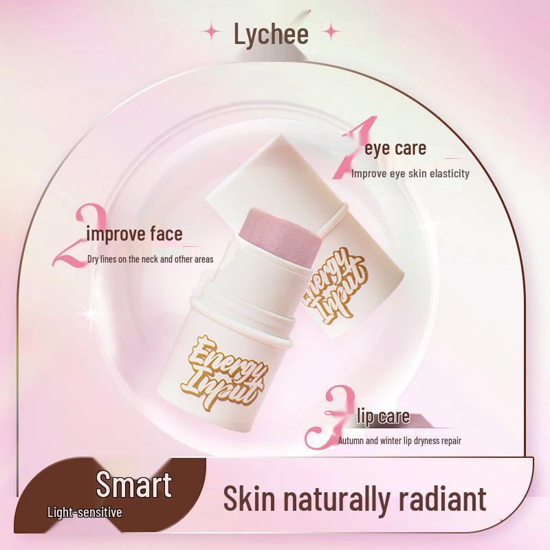 

Lychee Water Blush & Primer Stick: Natural Clear Highlight & Pore-Minimizing Makeup