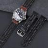 20mm 22mm Weiches Lederarmband für Fossil Bul-gari BVL102929 Huawei GT Watch Gewebtes Rindsleder Uhrenkette Retro Vintage Uhrenarmband