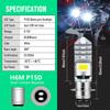 2Pcs 9-48V ATV LED Bulbs White,1800LM Hi-Lo Beam 4COBs H6M P15D LED Bulbs for or Motorcycle,Y amaha,ATVS Y FM350 450 400 660 700 Raptor.