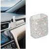 Rhinestone Adhesive Car Dashboard Chapstick Holder, AB | ABS and Glass Rhinestones, Curved Slot, Adhesive Setup, Compact Dashboard Storage, Fits