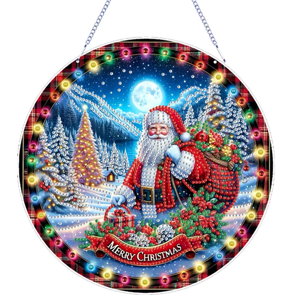 

Рождественская тема 2D плоские DIY особой формы стразы алмазное искусство подвески на окно набор для алмазной живописи настенный декор для дома и окон