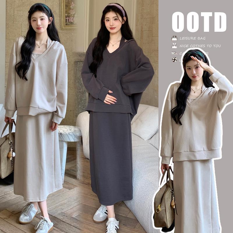 2026 Early Spring Korean Style Vest Dress & Top Set - High-End, Simple, Fashionable XL