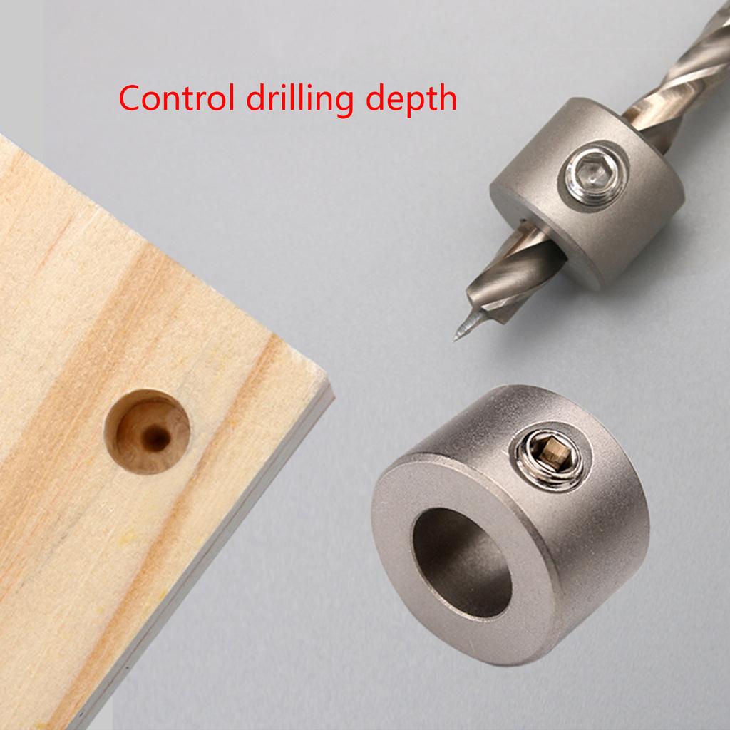 Drill Depth Limit Ring Convenient 4-10mm Depth Limit Rings DIY Carpentry Tools