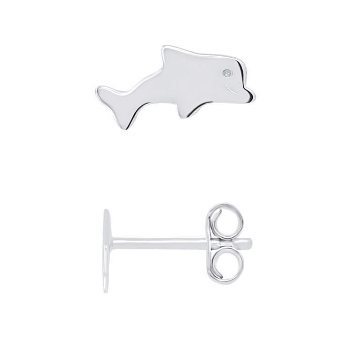 

Сережки - LÉA &; ARTHUR - Motivs Beluga - 925 Silver - Система коляски - Дитяча