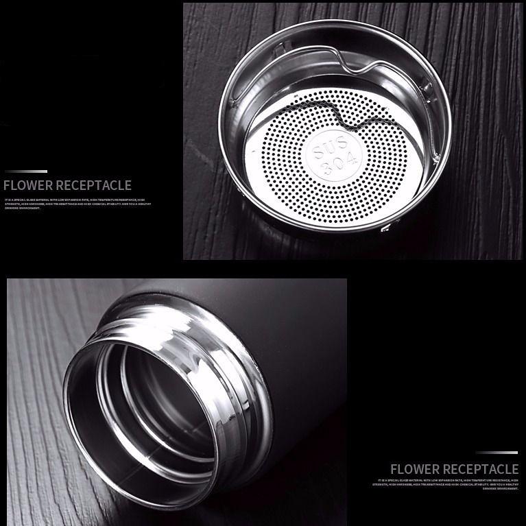 Large Capacity Thermos Cup 500ml Vacuum Flasks Portable Stainless Steel Thermos Cup Water Bottle Travel Tea Mug Office Thermos Cup