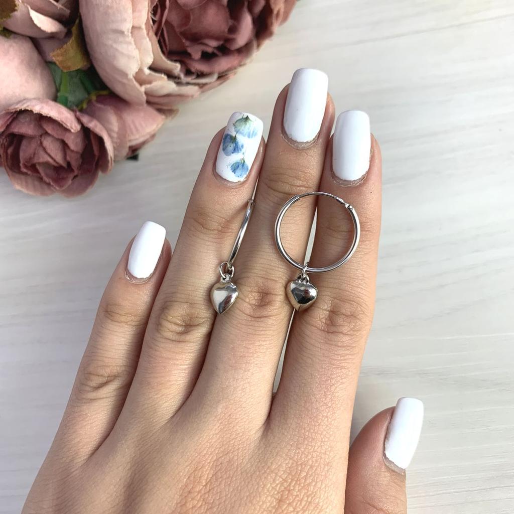 Silver Earrings Without Stones (2053019)