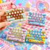 Hanging Mechanical Keyboard Toy 26 Keys Keyboard Keychain Toy Cute Bag Pendant  Bag Charm