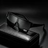 Oversized Shield Square Sunglasses For Men Women One Piece Flat Top UV400 Protection Fashion Street Driving Outdoor Sun Glasses