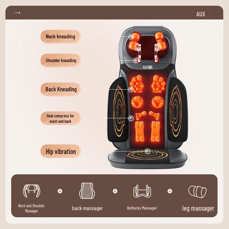 AUX Full Body Kneading Massage Cushion