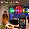Smart RGB LED Curtain Lights DIY App Control 400 LEDs Music Sync Waterproof IP68 Party Christmas Home Outdoor Indoor Decoration