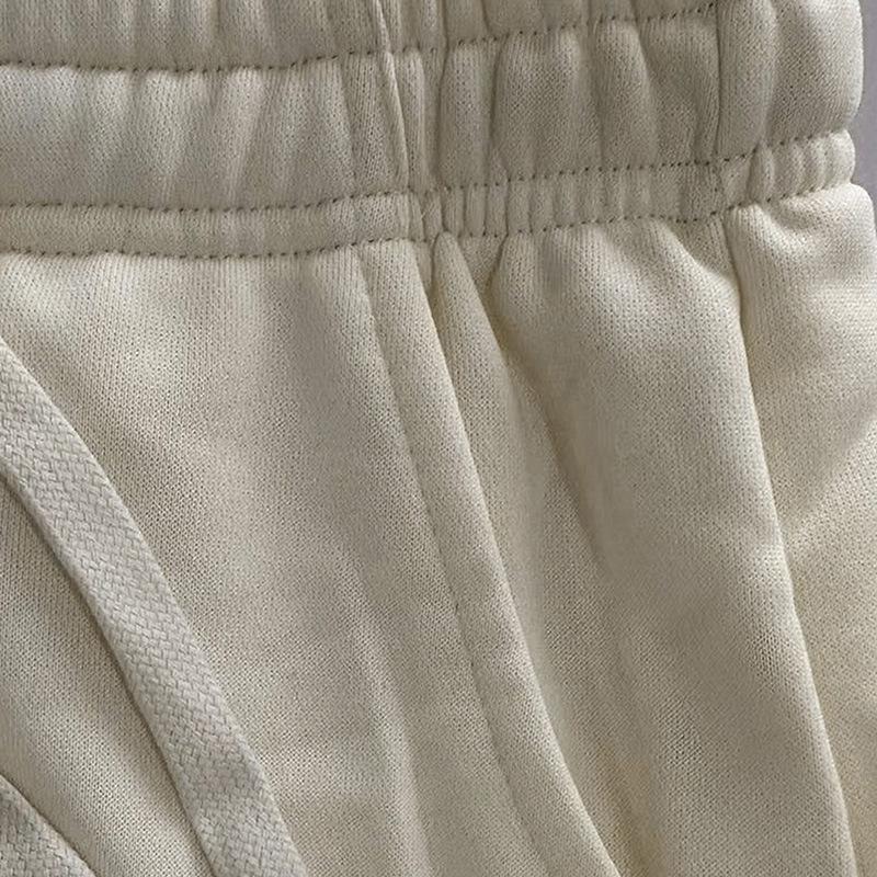 Pantaloni de trening sport casual largi pentru bărbați, cu etichetă de spălare în engleză - Stil european și american