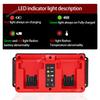 Power Tools Parts for Milwaukee 14.4V 18V Lithium Battery Portable Fast Charger for M18 48-11-1815 48-11-1820 48-11-1830