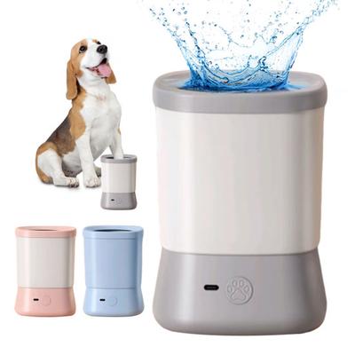 Automatic Dog Paw Cleaner USB Rechargeable Dog Paw Washing Cup Silicone Muddy Foot Cleaning Machine for Small Medium Large Cats Dogs